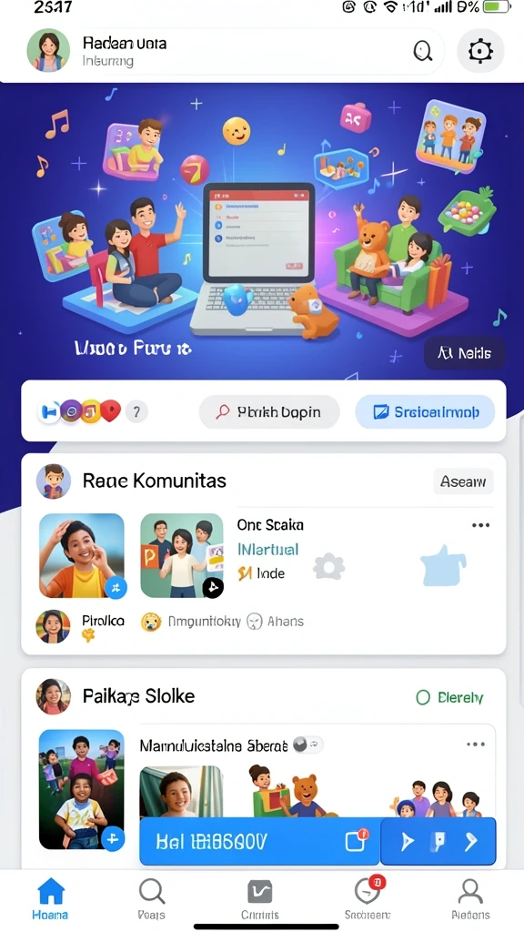 Tampilan antarmuka yang modern dan menarik.