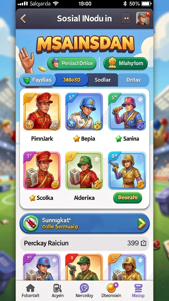 Karakter kustomisasi yang beragam dan unik.