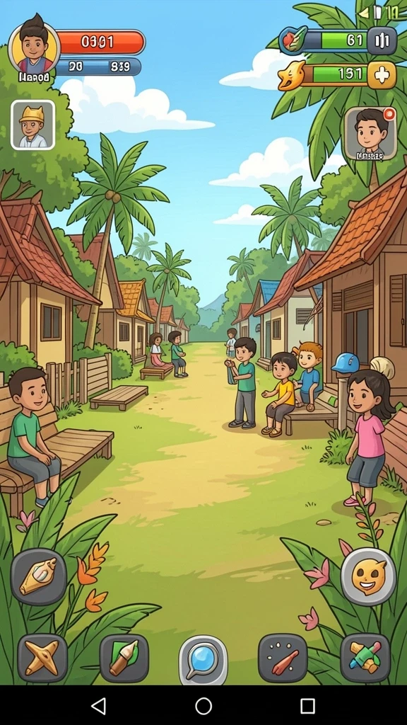 Desain karakter yang unik dan menarik.