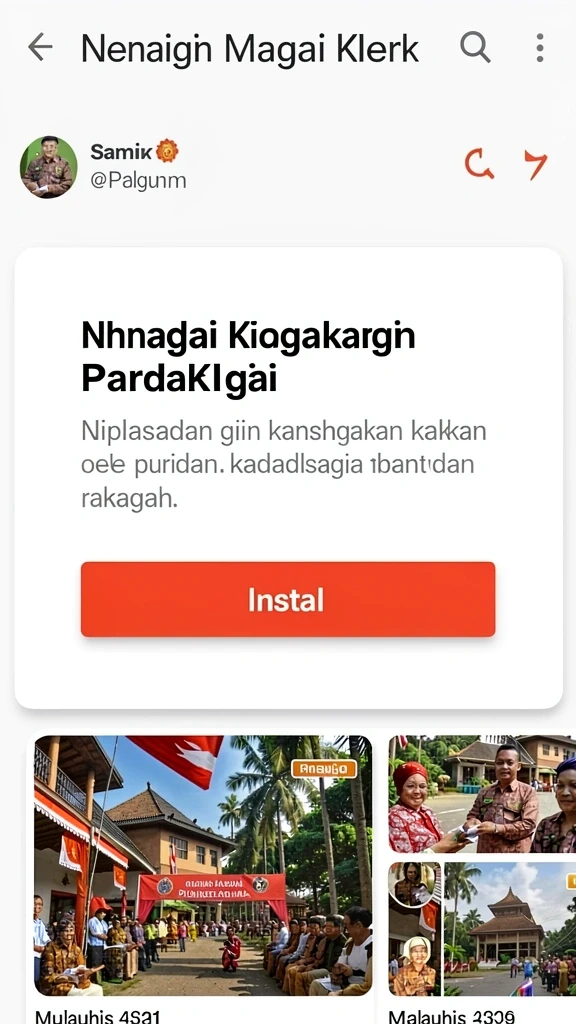 Tampilan menu utama yang intuitif dan menarik.