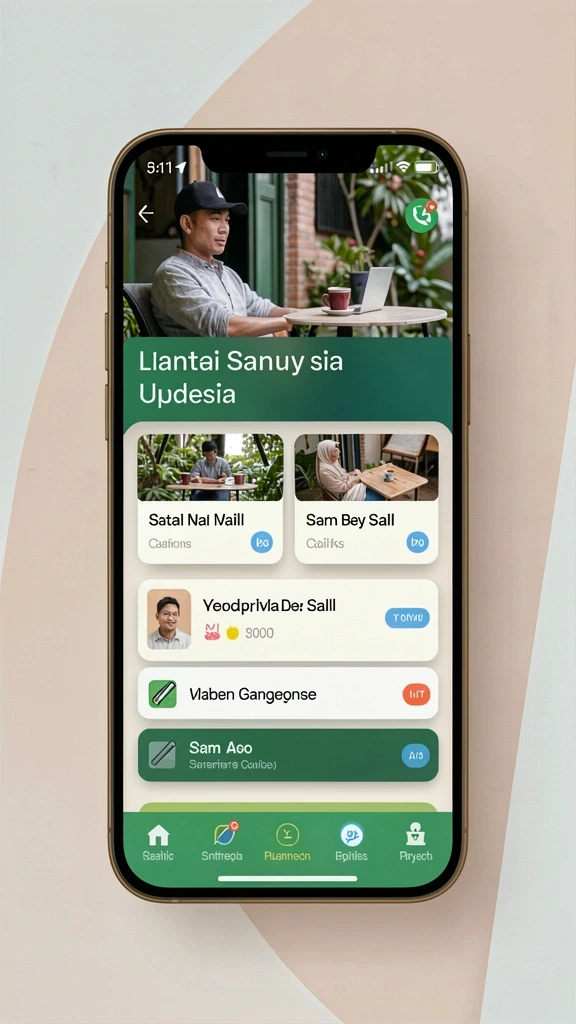 Tampilan antarmuka AYU89 yang menarik dan mudah digunakan.