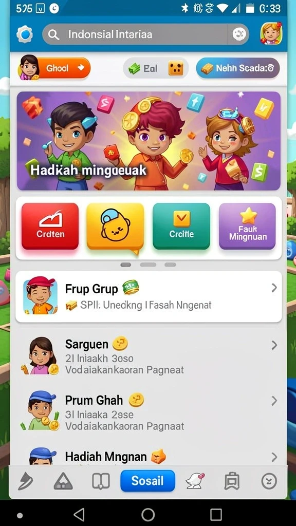 Beragam pilihan permainan yang menghibur.