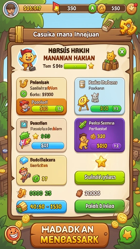 Tampilan awal permainan BINTANGMPO yang menarik perhatian.