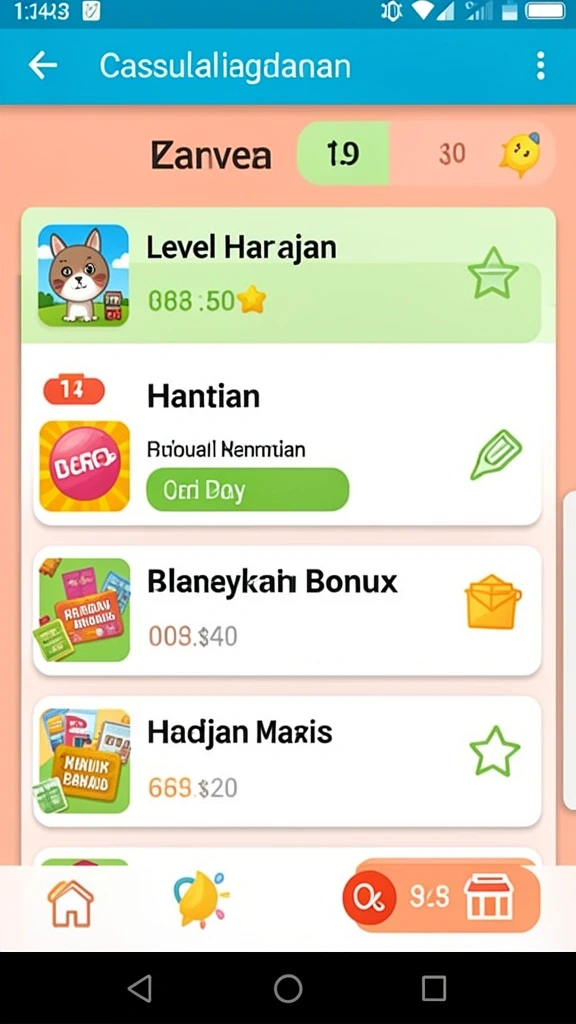 Gameplay yang adiktif dan menantang setiap level.