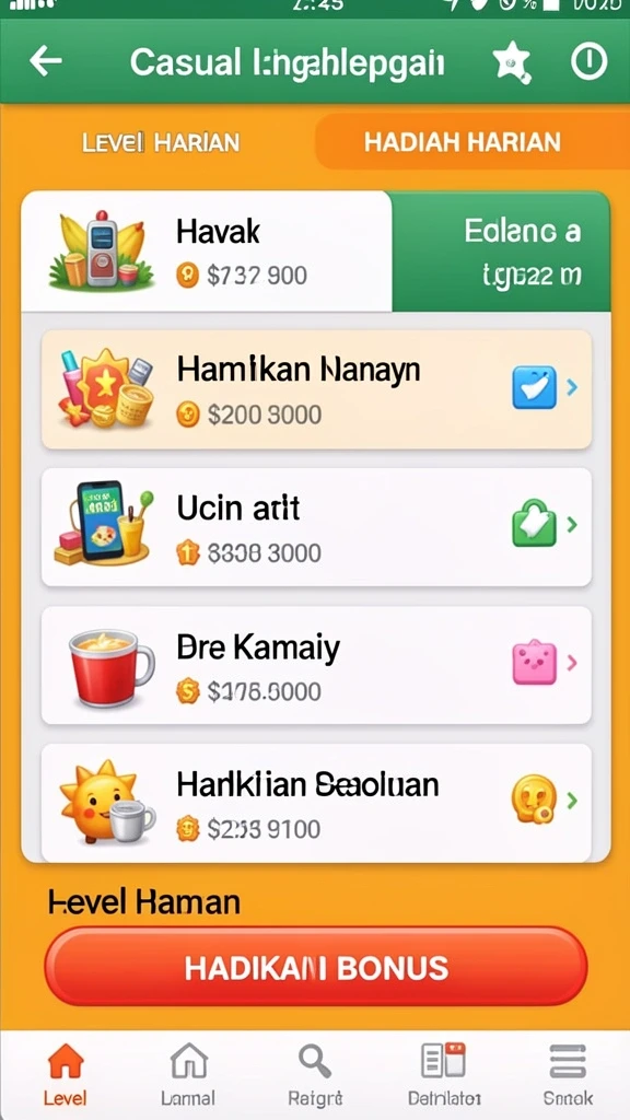 Bonus menarik setiap minggu untuk pengguna setia.