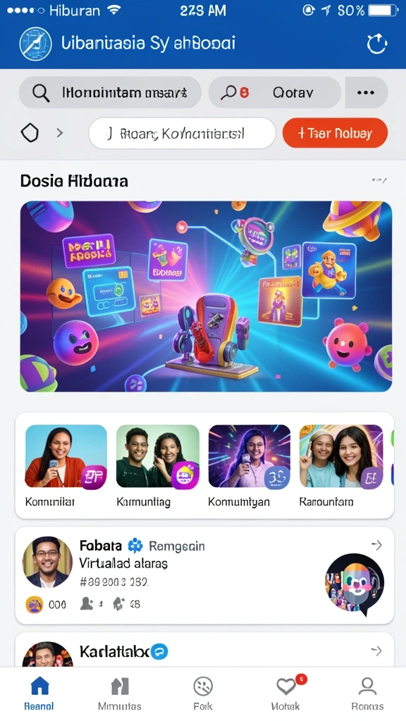 Screenshot dari komunitas pemain aktif.