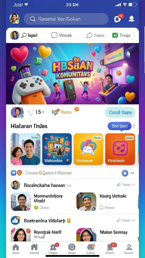 Grafis modern yang menawan dan sangat detail.