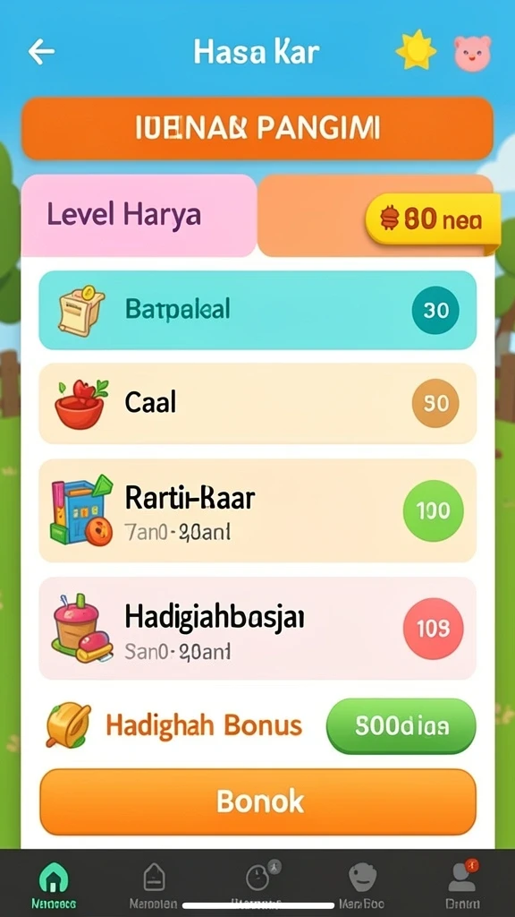 Tampilan antarmuka yang menarik dan modern.