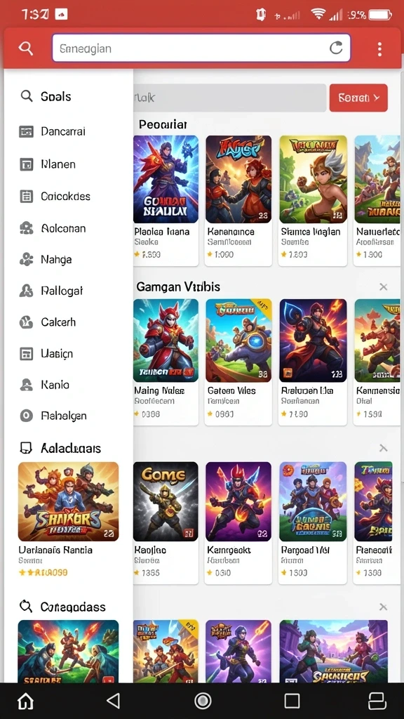 Tampilan antarmuka yang menarik dan modern.