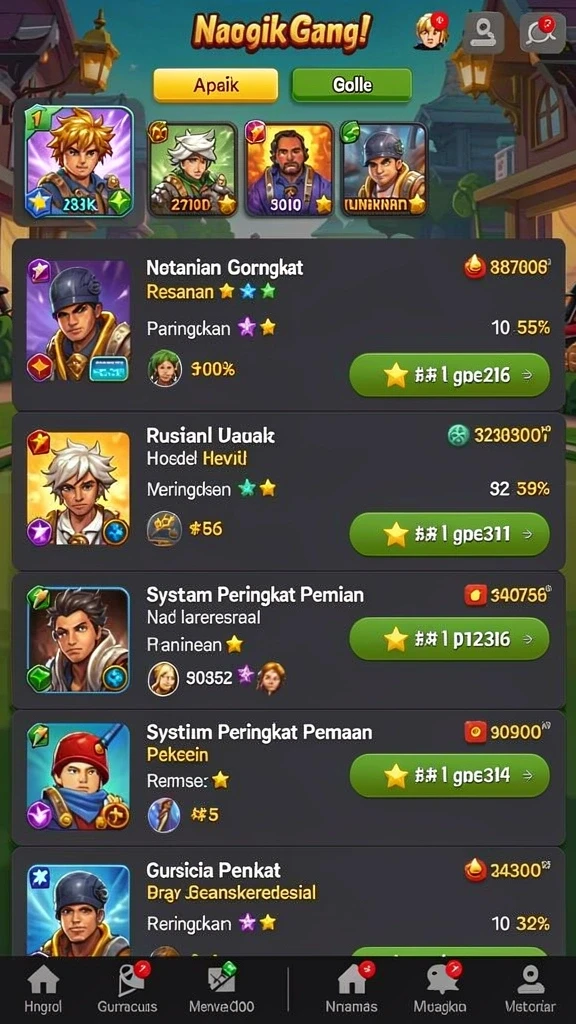 Misi yang selalu diperbarui untuk meningkatkan pengalaman bermain.