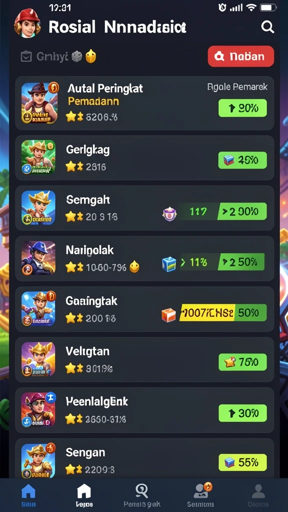 Grafis yang tajam dan warna cerah.