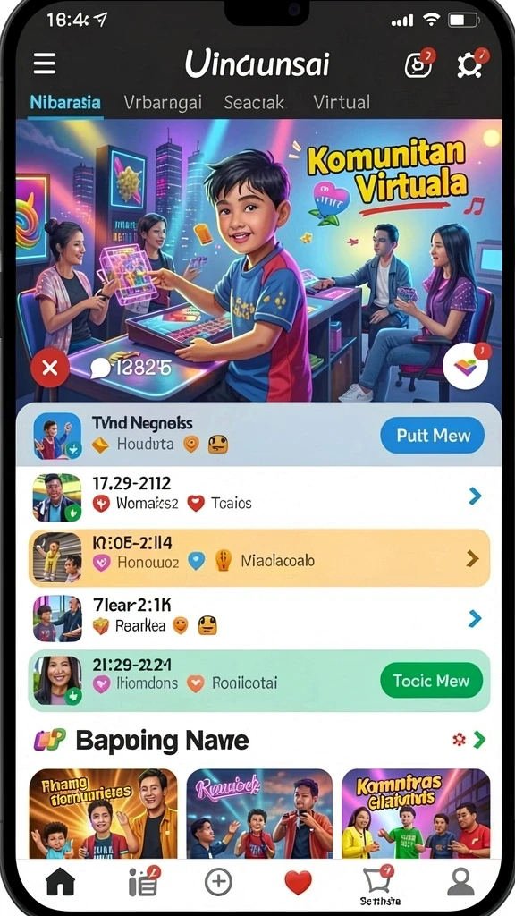 Tampilan antarmuka yang modern dan menarik.