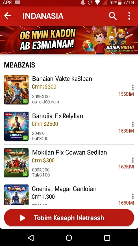 Tampilan antarmuka MEGAHOKI yang modern dan menarik.