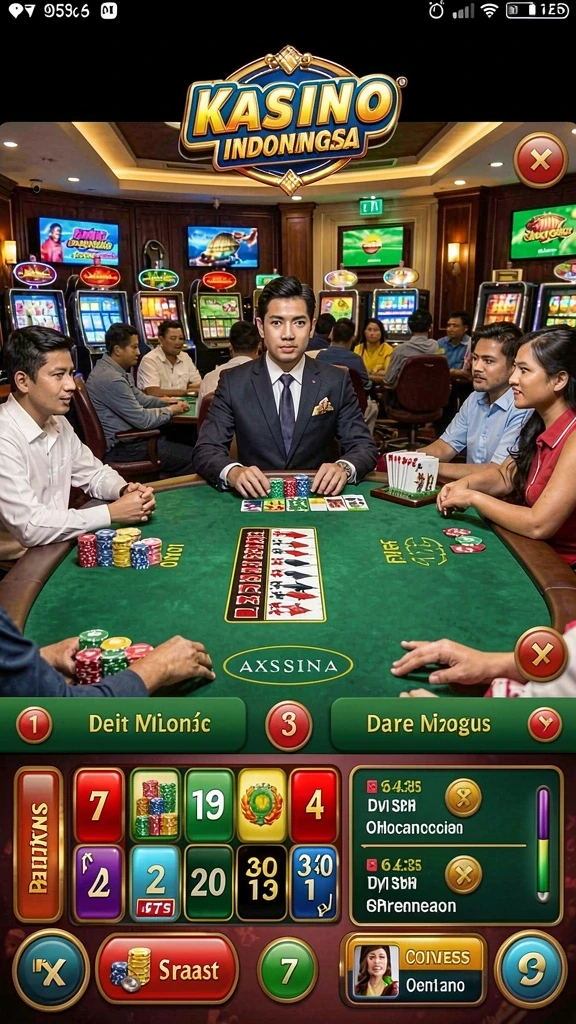 Beragam pilihan permainan, termasuk live casino.