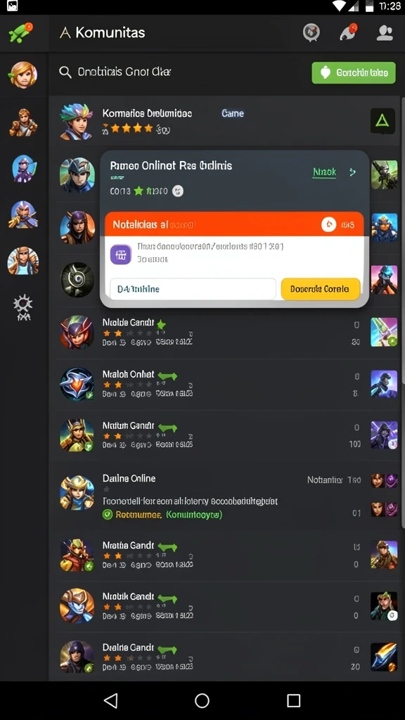 Tangkapan layar menampilkan fitur multiplayer dengan teman.