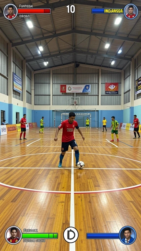 Tangkapan layar memperlihatkan karakter utama dalam lingkungan yang indah.