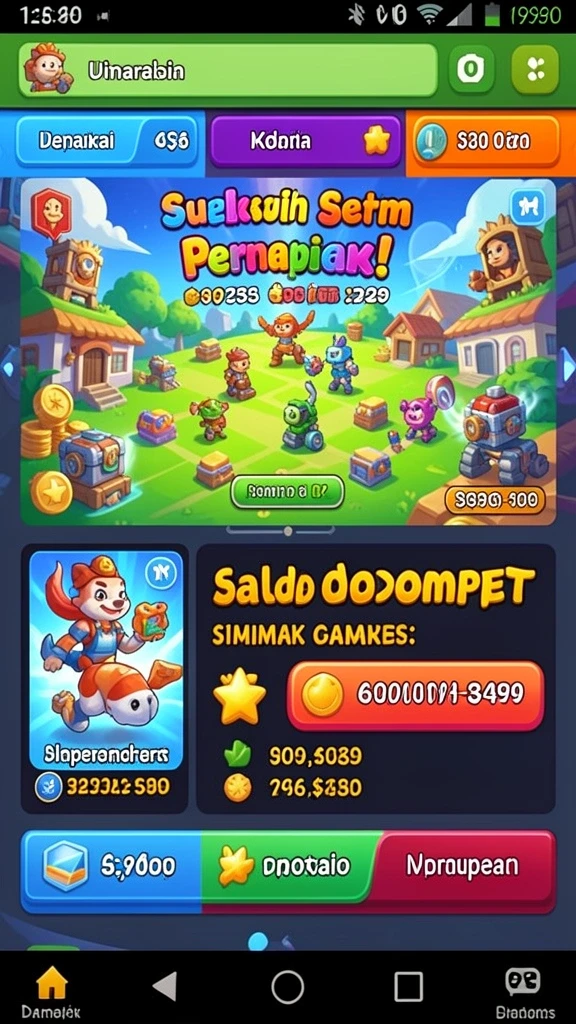 Menu utama yang user-friendly dan mudah dinavigasi.