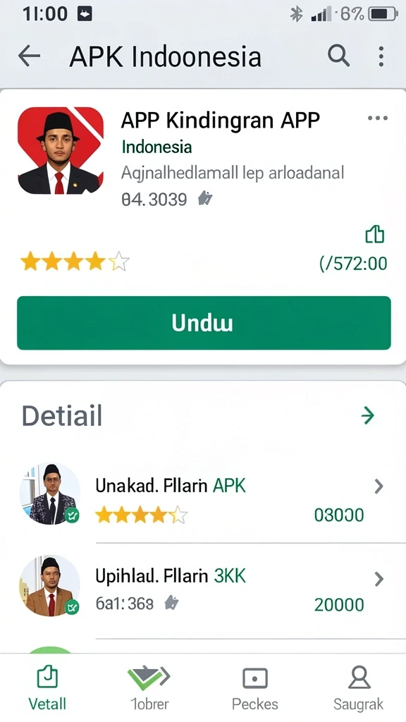 Gambar pertama menunjukkan antarmuka permainan yang menarik.
