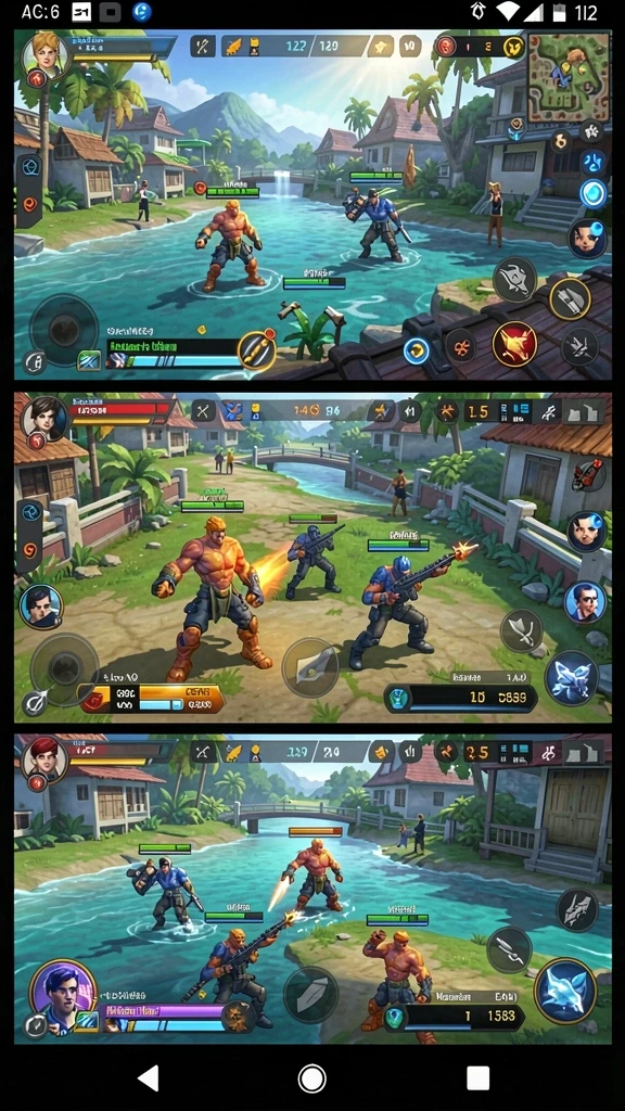 Screenshot ini menunjukkan mode permainan yang penuh aksi.