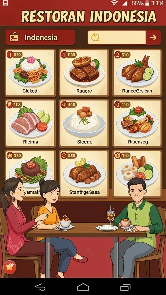 Screenshot aplikasi REZIXO memperlihatkan fitur sosial berinteraksi dengan teman.