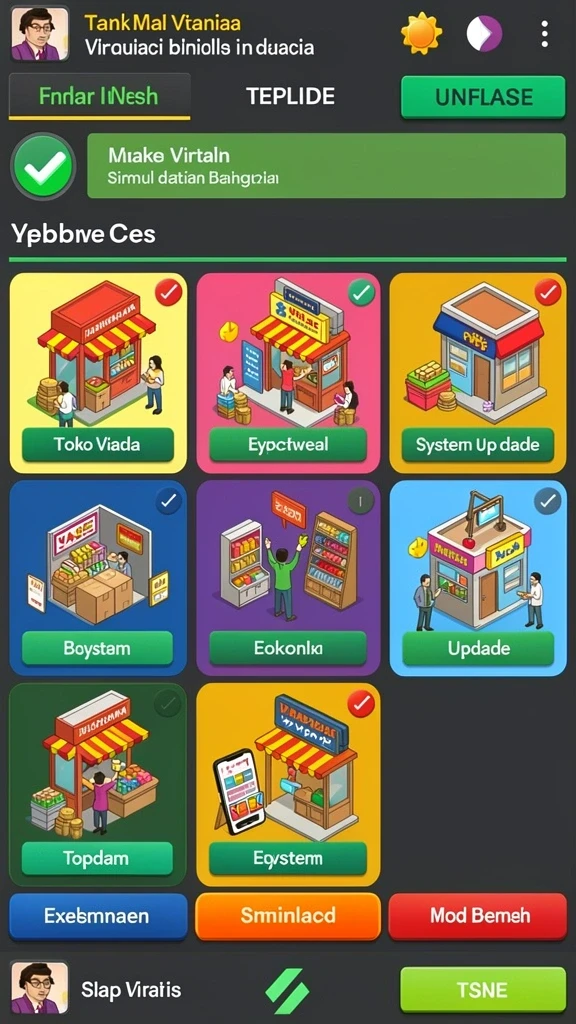 Tampilan antarmuka yang modern dan menarik.