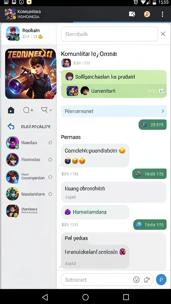 Komunitas aktif yang mendukung para pemain.