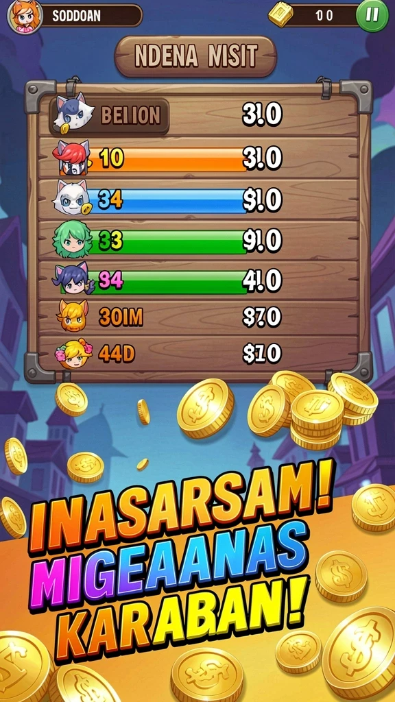 Sistem hadiah yang menggiurkan dalam permainan.